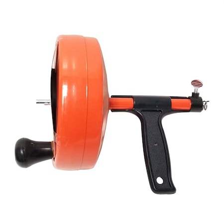 Thrifco Plumbing 1/4 Inch x 25 ft. Deluxe Power Spin-Thru Drain Auger 4400712